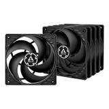 ARCTIC P12 (5 adet) - Statik Basınç için Optimize Edilmiş 120 mm Kasa Fanı, Kasa Fanı, 1800 rpm, Siyah