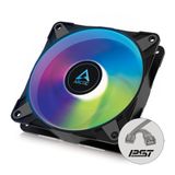 ARCTIC P12 PWM PST A-RGB - 120 mm PWM kasa fanı, statik basınç için optimize edilmiştir, kasa fanı, yarı pasif: 200 – 2000 devir/dakika. (0 U/dk. <%5), 5V 3 Pin ARGB-LED, Tek Fan - Siyah