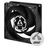 ARCTIC P8 PWM PST - PWM Paylaşım Teknolojisi (PST) ile 80 mm Kasa Fanı, Basınç Optimize Edilmiş, Çok sessiz motor, Bilgisayar, Fan Hızı: 200-3000 RPM - Siyah