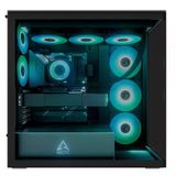 Arctıc Xtender Black / Clear Glass Acpcc00015a, E-Atx, Rgb, Tempered Glass, 5 Fan, Siyah, Gaming Kasa