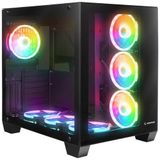 Arctıc Xtender Usb-C Temperli Cam Panel Dahili Argb Fanlar 420MM Sıvı Soğutma Destekli Kule Tipi Mat Siyah Bilgisayar Kasası