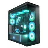 Arctıc Xtender Vert.gpu Black/Mirror Glass Acpcc00019a, E-Atx, Rgb, Mirror Tempered Glass, 5 Fan Siyah Gaming Kasa