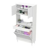 Arda Banyo Dolabı, Üst Kapak ve Göz Alt Çekmece ve Sepet (14 Farklı Genişlik Seçeneği) (70 cm)