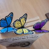 Ardecem Bilgisayar Monarch Butterfly Kitap Ayracı 3'lü Set - Ultra İnce 0,4mm Esnek Tasarım - Zarif Kral Kelebeği Kitap Aksesuarı - Estetik ve Dayanıklı Sayfa İşaretleyici (Karışık Renk)