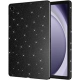 Ardemix Samsung Galaxy Tab S8 Simli Parlak Görünümlü Uyumlu Zore Tablet Koton Kılıf-Siyah