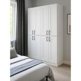 Arden 4 Kapaklı Gardırop - 182 cm Y, 122 cm G - Genç Odası ve Yatak Odası Gardırop - Beyaz