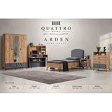 Arden Genç Odası Takımı-Dolap: 160 × 52 × 200 Cm Karyola: 95 × 195 × 105 Cm Komodin: 52 × 42 × 53 Cm Çalışma Masası: 110 × 60 × 132 Cm Şifonyer: 82 × 42 × 93,5 Cm