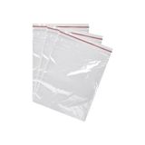Ardeppo 7 x 25 + 5 cm - 100 Adet - Bantlı Şeffaf Jelatin Torba Yapışkanlı Poşet