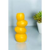 ardesta El Yapımı Taş Tozu Dekoratif Vazo | Modern Tasarım | 17 cm | Yapay Çiçeklik | Minimal Ev Dekoru