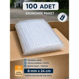 Ardin Renkli Kalın Frozen Pipet 8mm 24CM - Şeffaf