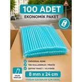 Ardin Renkli Kalın Frozen Pipet 8mm 24CM - Turkuaz