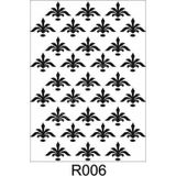 Ardışık Desen Stencil Şablon (21x30) R-006