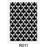 Ardışık Desen Stencil Şablon (21x30) R-011