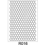 Ardışık Desen Stencil Şablon (21x30) R-016