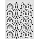 Ardışık Desen Stencil Şablon (21x30) R-063