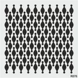 Ardışık Desen Stencil Şablon (25x25) R-076