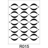 Ardışık Desen Stencil Şablon (25x35) R-015
