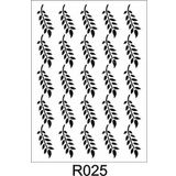 Ardışık Desen Stencil Şablon (25x35) R-025