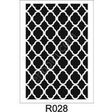 Ardışık Desen Stencil Şablon (25x35) R-028