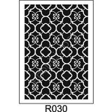 Ardışık Desen Stencil Şablon (25x35) R-030