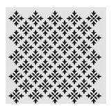 Ardışık Desen Stencil Şablon (30x30) R-069