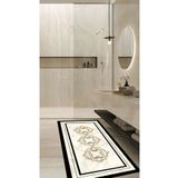 Ardizayn Yıldız - Gold, 80x150cm Kaymaz, Organik Pamuk Taban Banyo Paspası