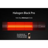 Ardonat Inox Halogen Black Pro 2000 Watt Kumandalı Dış Mekan Isıtıcı.