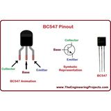 Arduino 5 Adet Bc 547 Npn Transistör