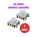 Arduino HC-SR501 PIR Sensör Hareket Algılama Sensörü (2 adet)