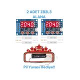 Arduino Hediyeli!! Iki Adet Zb2l3 Akü 18650 Lityum Pil Kapasite Ölçer Test Cihazı 1.5-15v 3a