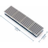 Arduino MAX7219 4lü Dot Matrix Modül 64 Nokta LED Ekran 5V 8x8 Matris 5 Pin Kontrol Ortak Katot