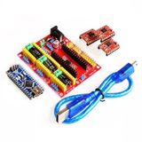 Arduino Nano Cnc Shield Kit - 3 Eksen Step Motor Kontrol Seti (Hr4988 Sürücü Dahil)