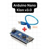Arduino Nano Klon v3.0 - USB CH340 Chip - Mini Geliştirme Kartı + USB Mini Kablo
