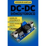 Arduino Projeleri LM2596 Ayarlanabilir 3A DC-DC Step-Down Voltaj Regülatör Kartı 1.23V-30V