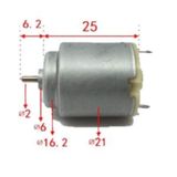 ARDUİNO R140 3-6V DC 25MM UZUNLUK 21MM ÇAP MOTOR