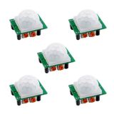 Arduino Raspberry Pi için 5 ADET HC-SR501 PIR Sensörü Kızılötesi Sensör Gövde Hareket IR Sensör Modülü
