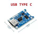 Arduino Tp4056 1A Lityum Batarya Şarj Modülü Type-C