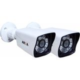 Area 1000 TVL 6 Atom LED 2 Adet Analog Beyaz Güvenlik Kamerası