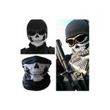 Aref Kuru Kafa Motorcu Bandana Standart Beyaz Siyah Motorsiklet Bisiklet Boyun Maskesi