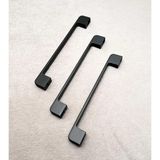 Arel Mat Siyah Tv Ünitesi Vestiyer Yatak Odası Mutfak Dolap Çekmece Kulpu 128 Mm (12,8 Cm) 3 Adet