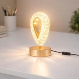 Arel Modern Gold Masa Lambası Enerji Tasarruflu Dekoratif Led Abajur(Gün Işığı) Yatak Odası Çalışma Odası