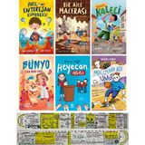 Arel ve Enteresan Kumbarası - Bir Aile Macerası - Yedek Kaleci – Bünyo – Heyecan Aşısı – Mucizenin Adı Umut 6 Kitap - Ayraç