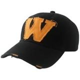 Arel - W Model Eskitme Beyzbol Şapkası, Siyah Renk, Vintage Yıpranmış Görünüm, Pamuklu, KUTULU – Unisex Hat Cap