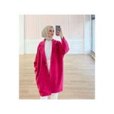 Arelis Düğme Detay Uzun Blazer Ceket TNS-4296 Çok Renkli L