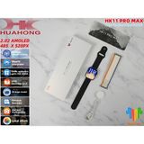Arell Teknoloji HK11 Pro Max Orıjınal Yeni Seri Güçlu Batarya Amoled Ekran Akıllı Saat Çift Kordonlu - Gri