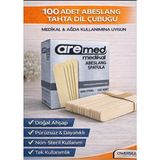 Aremed Medikal Abeslang Spatula, 100 Adet, Ahşap, Non-Steril