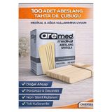 AREMED Medikal Abeslang Spatula, Tahta Dil Çubuğu, 100 Adet, Non-Steril