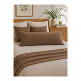 AREN HOME BABY %100 Pamuklu Uzun Yastık Kılıfı 50x100 cm. Kahverengi