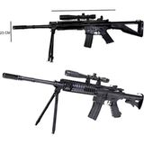 Aren Kutulu Oyuncak Keskin Nişancı M416 Tüfek - Siyah