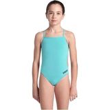 Arena 004765870 Mavi Girl's Team Swimsuit Challenge Solid Kız Çocuk Mayo